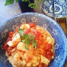 ガロファロで作るスミイカのトマトソースパスタ