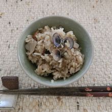 しじみと舞茸の炊き込みご飯