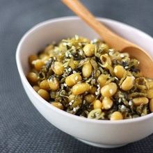 ご飯の友☆大豆と高菜、じゃこの甘辛