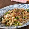 納豆とほうれん草のピリ辛チャーハン