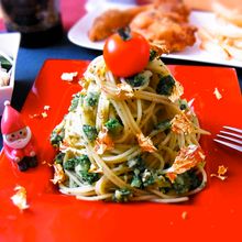 クリスマスツリーなジェノベーゼパスタ