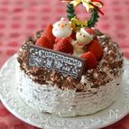 チョコチップクリームショートケーキ(デコレーション)