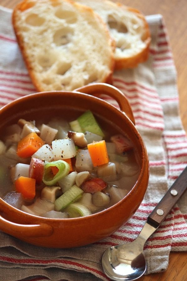 舌平目ミネストローネのレシピ