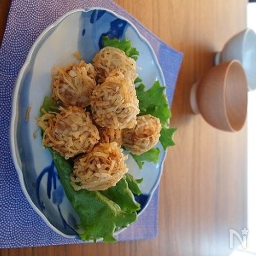 海老入りシュウマイのイガイガ揚げ