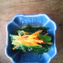 小松菜の煮浸し 柚子風味