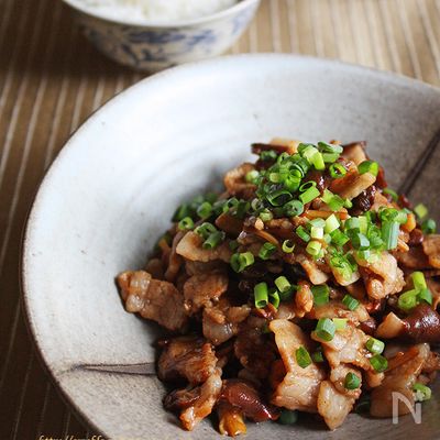 豚なすのオイスター生姜焼き