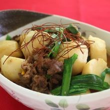 圧力鍋で!牛肉と里芋の韓国風甘辛煮