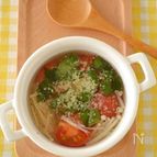 トマトとバジルのスープ