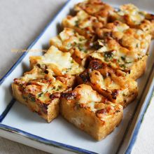 厚揚げの大葉味噌チーズ焼き