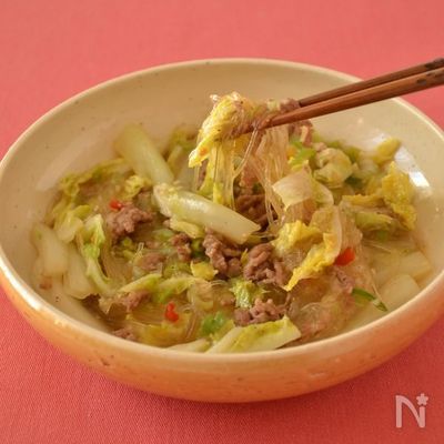 【春雨入りでとろっとろ♪】麻婆白菜_大量消費!ごはんがススム