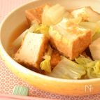 白菜と厚揚げの炊いたん