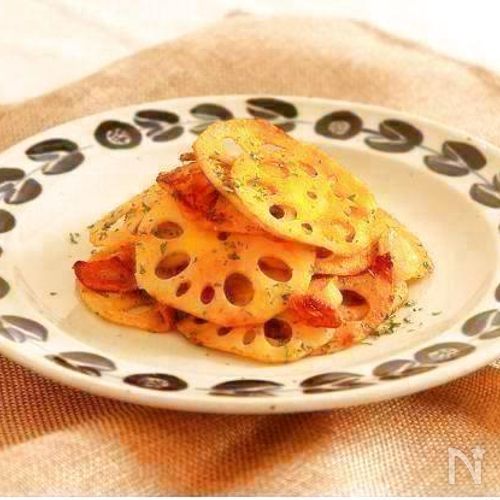 シャキシャキ蓮根のカレー炒め