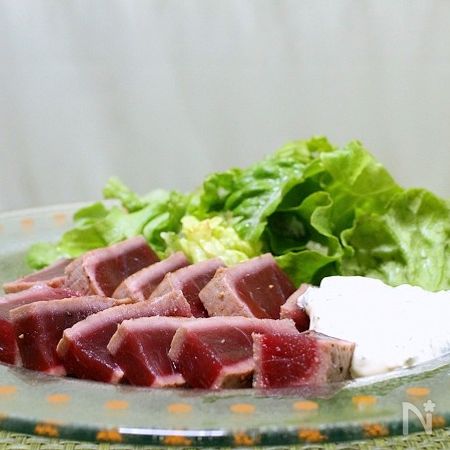 マグロのたたき風 和風タルタルソースかけ By かめきちパパ レシピサイト Nadia ナディア プロの料理家のおいしいレシピ