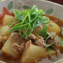 寒い日に!圧力鍋で作る大根の豚キムチ煮込み