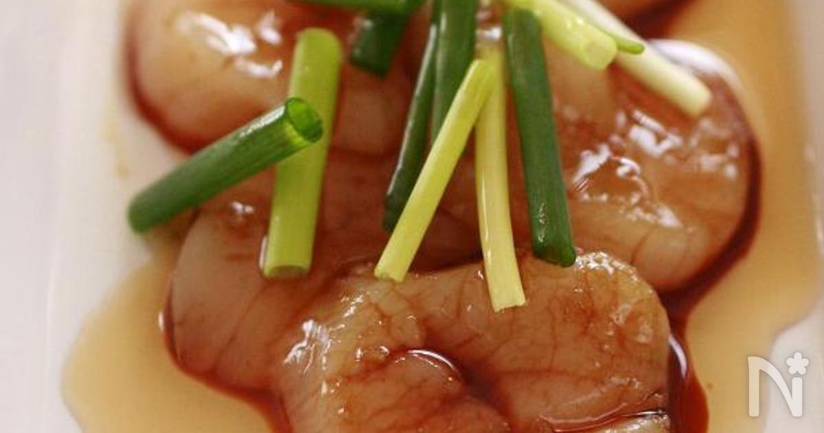 3分料理☆ホタテのごま油がけ