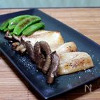 エリンギとスナップエンドウのバターソテー