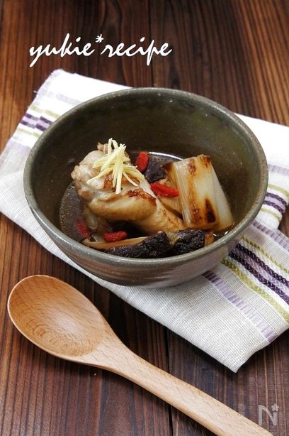 手羽元の和風薬膳スープ