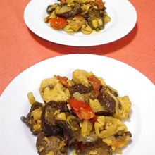 ◆干しナス・ドライトマト・テンペ の洋風炒め煮◆