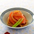 甘み玉ねぎのトマトお浸し
