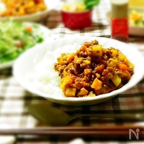 辛くないキーマカレー