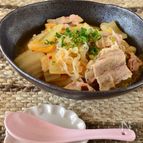 豚肉と白菜のピリ辛味噌煮