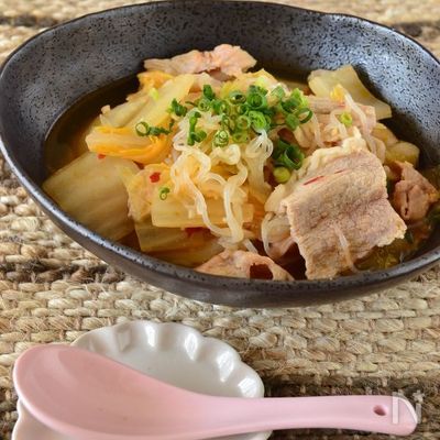 豚肉と白菜のピリ辛味噌煮
