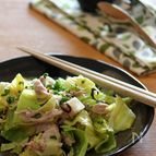 豚キャベツの塩昆布蒸し。