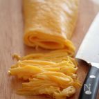 キレイに仕上がる薄焼き卵・錦糸卵。