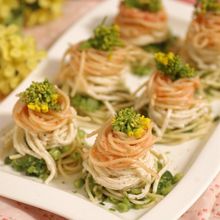 ひなまつりに *春の3色* ひし餅色パスタ