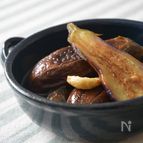 焼きナスとニンニクのピクルス