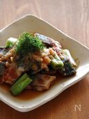 サバのおろしダレ。