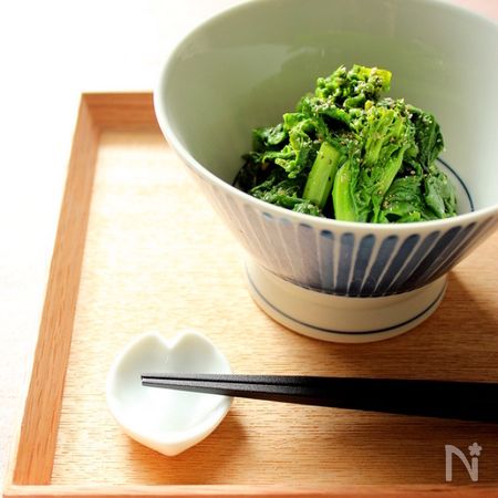 菜の花のナムル By にがはっぱ 平沢あや子 レシピサイト Nadia ナディア プロの料理家のおいしいレシピ