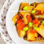 出しいらず♫　厚あげの和風カレー煮