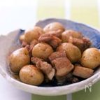新じゃがと豚バラの煮物