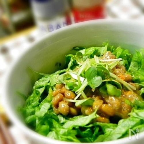 カレー風味の洋風納豆ごはん