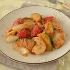 鶏肉とかぼちゃのピーナッツバター炒め
