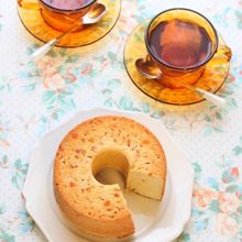 ヨーグルトとオレンジのシフォンケーキ