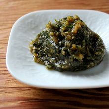 大葉たっぷり、大葉味噌