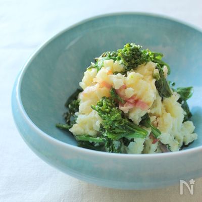 菜の花と新じゃがのポテトサラダ
