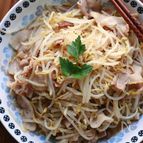 スピード節約おかず♪豚もやしのポン酢炒め