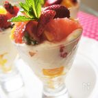 豆腐ハニーヨーグルトクリームフルーツサラダ