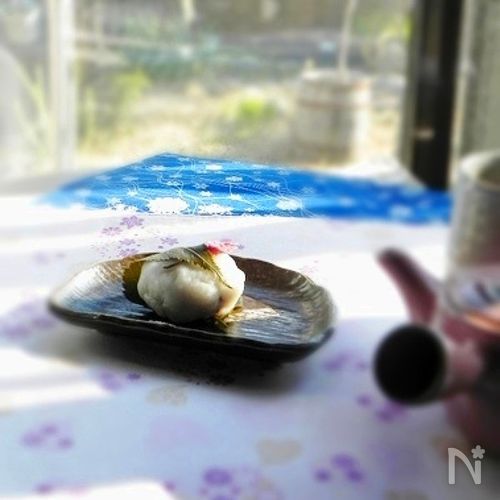 レンジで作る桜もち(上新粉)