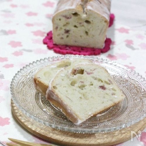 桜と白あんのパウンドケーキ レシピサイトnadia