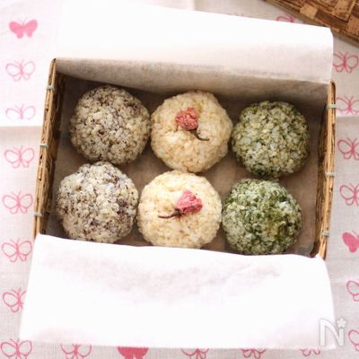 お花見に♪3食おむすび