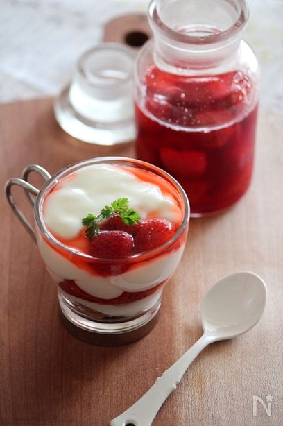 ごろごろイチゴのソース。