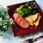 菜の花のオイル蒸し　スモーク仕立て