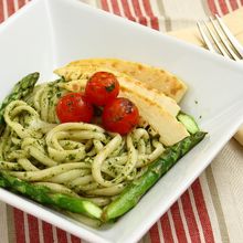 春野菜のうどんジェノベーゼ♪