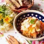 ひらひら野菜のバジルチーズサラダ