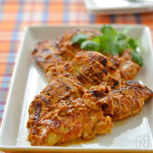 フライパンで!鶏むね肉のタンドリーチキン