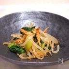 もやしと赤軸ほうれん草の桜えび和え